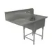 Tarrison TA-CDS124L-KIT 51" One Compartment Sink, 24"W x 24"L Bowl With Left-Hand Drainboards 1 image