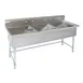 Tarrison TA-CDS32416-KIT 78" Three Compartment Sink, 24"W x 24"L Bowl Without Drainboard 1 image