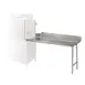 Tarrison TA-CDT84L 84" Clean Straight Dishtable w/ Left Table, 7" Backsplash, Galvanized Legs 1 image