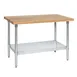 Tarrison TA-HTS3060G-KIT Butcher Block Top Work Table, 60""W X 30""D 1 image