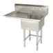 Tarrison TA-PS118L-KIT 39" One Compartment Sink, 18"W x 18"L Bowl With Left-Hand Drainboards 1 image