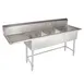 Tarrison TA-PS318L-KIT 75" Three Compartment Sink, 18"W x 18"L Bowl With Left-Hand Drainboard 1 image
