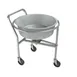 Tarrison TA-RC3631 Stainless Steel Roto Cart w/ (1) 27-1/2" Dia. x 8" Deep Bin 1 image