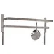 Tarrison TA-WPR72 72" Stainless Steel Double Bar Wall Mounted Pot Rack with 12 Single Hooks 1 image