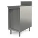 Tarrison TC-C3018B Sliding Door Servery Work Table with Mid-Shelf, 18"W X 30"D / Backsplash 1 image