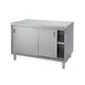 Tarrison TC-C3042 Sliding Doors Cabinet Base Servery Work Table with Mid-Shelf, 42"W X 30"D 1 image