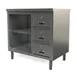 Tarrison TC-CO2436D-KIT Open Front Work Table with Mid-shelf & Lockable Drawer, 36"W x 24"D 1 image