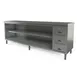 Tarrison TC-CO2496D-KIT Open Front Work Table with Mid-shelf & Lockable Drawer, 96"W x 24"D 1 image