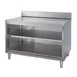 Tarrison TC-CO3084B-KIT Cabinet Base Open Front Work Table with Mid-Shelf & Backsplash, 84"W X 30"D 1 image
