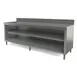 Tarrison TC-CO3096B-KIT Cabinet Base Open Front Work Table with Mid-Shelf & Backsplash, 96"W X 30"D 1 image