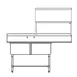 Tarrison TF-UCDSPDT2R-KIT 75" Undercounter Soiled Dishtable w/ Sink On Left, 7-1/2" Backsplash 1 image