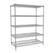 Tarrison TS-24486Z5-KIT 5 Shelf Clear Epoxy Coated Wire Starter Shelving Unit - 48" x 24" x 63" 1 image