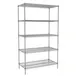Tarrison TS-24488Z5-KIT 5 Shelf Clear Epoxy Coated Wire Starter Shelving Unit - 48" x 24" x 86" 1 image
