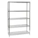 Tarrison TS-24608Z5-KIT 5 Shelf Clear Epoxy Coated Wire Starter Shelving Unit - 60" x 24" x 86" 1 image