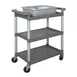 Tarrison TS-BC2436S Stainless Steel 3-Shelf Utility / Bus Cart - 36" x 24" x 35" 1 image