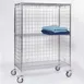 Tarrison TS-LC2436C-KIT Chrome Wire Linen Cart w/ 3 Shelves - 36" x 24"  1 image