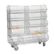 Tarrison TS-MDBMU36C-KIT 36" Mobile Chrome Display Bin Merchandiser w/ 5 Bins 1 image