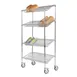 Tarrison TS-MSSU18485C-KIT Mobile Chrome Slanted Shelf Merchandiser - 48" x 18" x 60" 1 image