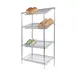 Tarrison TS-SSU18606C-KIT Mobile Chrome Slanted Shelf Merchandiser - 60" x 18" x 63" 1 image