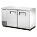 True TBB-2-S-HC 58" Two Solid Swing Door Stainless Steel Back Bar Cooler with Hydrocarbon 1 image