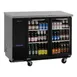 Turbo Air TBB-24-48SGD-N 49" Two Section Back Bar Cooler with Glass Door, 12.2 cu. ft. 1 image