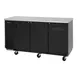 Turbo Air TBB-24-72SBD-N6 73" Three Section Back Bar Cooler with Solid Door, 20.62 cu. ft. 1 image