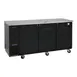 Turbo Air TBB-24-72SBD-N6 73" Three Section Back Bar Cooler with Solid Door, 20.62 cu. ft. 2 image
