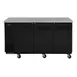 Turbo Air TBB-24-72SBD-N6 73" Three Section Back Bar Cooler with Solid Door, 20.62 cu. ft. 3 image