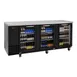 Turbo Air TBB-4SGD-N 90" Three Section Back Bar Cooler with Glass Door, 36.47 cu. ft. 1 image