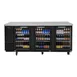 Turbo Air TBB-4SGD-N 90" Three Section Back Bar Cooler with Glass Door, 36.47 cu. ft. 2 image