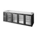 True TBR108-RISZ1-L-B-GGGG-1 108" Four Swing Glass Door Back Bar Refrigerator with LED 1 image