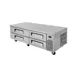 Turbo Air TCBE-72SDR-N 72" 4 Drawers Refrigerated Chef Base, Flat Top, 12.6 cu. ft. 1 image