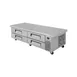 Turbo Air TCBE-82SDR-E-N 89" 4 Drawers Refrigerated Chef Base, Flat Top, 16 cu. ft. 1 image