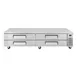 Turbo Air TCBE-96SDR-N 96" 4 Drawers Refrigerated Chef Base, Flat Top, 18.6 cu. ft. 3 image