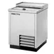 True TD-24-7-S-HC 24" Solid Slide Lid Stainless Steel Deep Well Horizontal Bottle Cooler 1 image