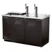 True TDD-2CT-HC 58" Solid Door Direct Draw Beer Dispenser with 2 Taps & 2 Keg Capacity 1 image