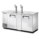 True TDD-3-S-HC 69" Solid Door Direct Draw Beer Dispenser with 2 Taps & 3 Keg Capacity 1 image