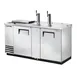 True TDD-3CT-S-HC 69" Solid Door Direct Draw Beer Dispenser with 2 Taps & 3 Keg Capacity 1 image