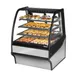 True TDM-DC-36-GE/GE-S-S 36" Curved Glass / Glass End Dry Display Merchandiser Case 1 image