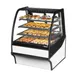 True TDM-DC-36-GE/GE-S-W 36" Curved Glass / Glass End Dry Display Merchandiser Case 1 image