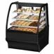 True TDM-DC-36-GE/GE-B-W 36" Curved Glass / Glass End Dry Display Merchandiser Case 1 image