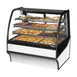 True TDM-DC-48-GE/GE-S-W 48" Curved Glass / Glass End Dry Bakery Merchandiser Case 1 image