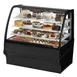 True TDM-R-48-GE/GE-B-W 48" Black Refrigerated Bakery Display Case 1 image
