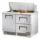 True TFP-48-18M-D-2-HC 48" Mega Top Sandwich/Salad Prep Table w/ 2 Drawers & 1 Door, 18 Pans 1 image