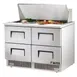 True TFP-48-18M-D-4-HC 48" Mega Top Sandwich/Salad Prep Table w/ 4 Drawers, 18 Pans 1 image