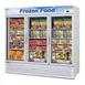 Turbo Air TGF-72FB-N 81" 3 Glass Door Freezer Merchandiser, White or Black, 58.45 cu. ft. 1 image