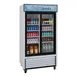 Turbo Air TGM-35R-N 41" 2-Glass Door Merchandiser Refrigerator, White Cabinet, 29.3 cu. ft., LED Light 1 image