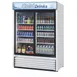 Turbo Air TGM-48RB-N 55" 2-Glass Door Merchandiser Refrigerator, 44 cu. ft., Black Finish, LED Lighting 1 image