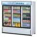 Turbo Air TGM-69R(B)-N 78" 3-Glass Door Merchandiser Refrigerator, 61.83 cu. ft., Black, ENERGY STAR, LED 1 image