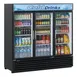 Turbo Air TGM-72RS(B)-N 78" 3-Glass Door Merchandiser Refrigerator, 68 cu. ft., Black, ENERGY STAR® 1 image